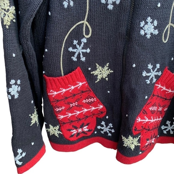 Basic Editions Holiday Christmas Sweater Womens Size XL - Picture 3 of 6